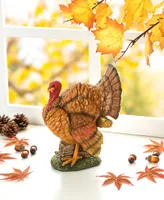 Glitzhome 9.5" H Thanksgiving Resin Turkey Table Decor