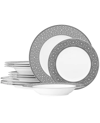 Noritake Infinity Graphite 12 Piece Set, Service for 4