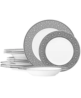 Noritake Infinity Graphite 12 Piece Set, Service for 4