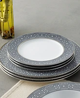 Noritake Infinity Graphite 4 Piece Salad Plate Set, Service for 4