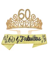 60th Birthday Sash and Tiara for Women