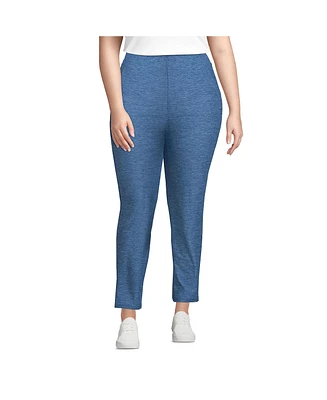 Lands' End Plus Active High Rise Soft Performance Refined Tapered Ankle Pants