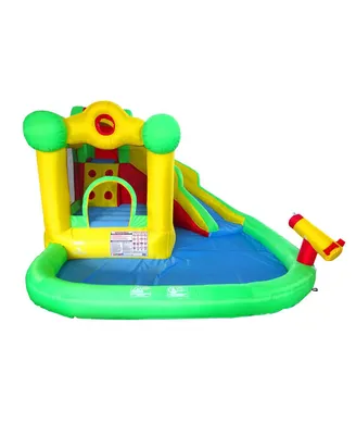 Pogo Bounce House Backyard Kids Inflatable Bounce House with Slide for Kids - Backyard Inflatable Castle Bouncy House - Splash Park Bouncer for Kids