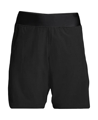 Lands' End Plus 9" Quick Dry Modest Board Shorts Swim Cover-up