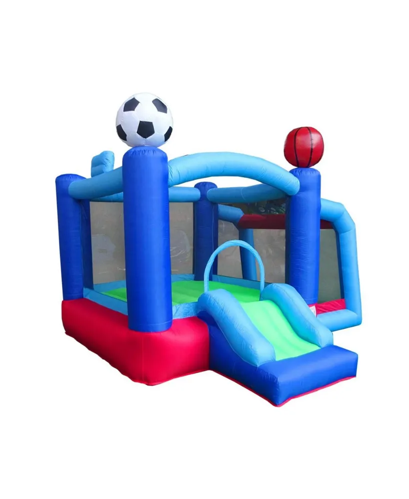 Pogo Bounce House Backyard Kids Inflatable Bounce House with Slide for Kids - Backyard Inflatable Bouncy House