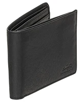 Mancini Men's Buffalo Rfid Secure Center Wing Billfold Wallet