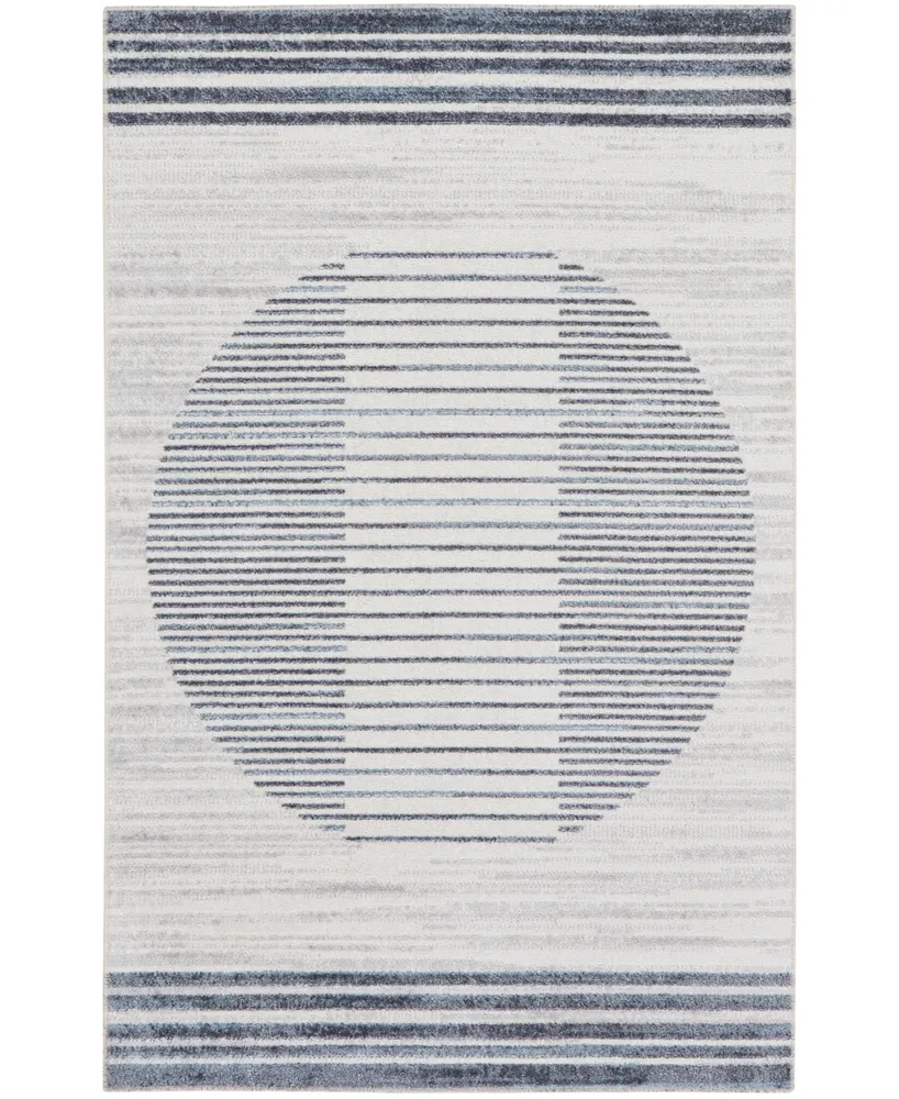 Nourison Home Astra Machine Washable ASW05 3'3" x 5' Area Rug