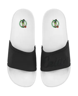 Women's Foco Boston Celtics Script Wordmark Slide Sandals