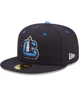 Men's New Era Navy Lake County Captains Authentic Collection 59FIFTY Fitted Hat