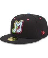 Men's New Era Black Musica De Memphis Copa La Diversion 59FIFTY Fitted Hat