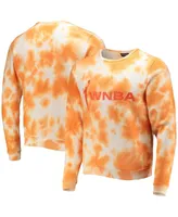 Men's The Wild Collective Orange Wnba Cloud Wash Pullover Sweatshirt