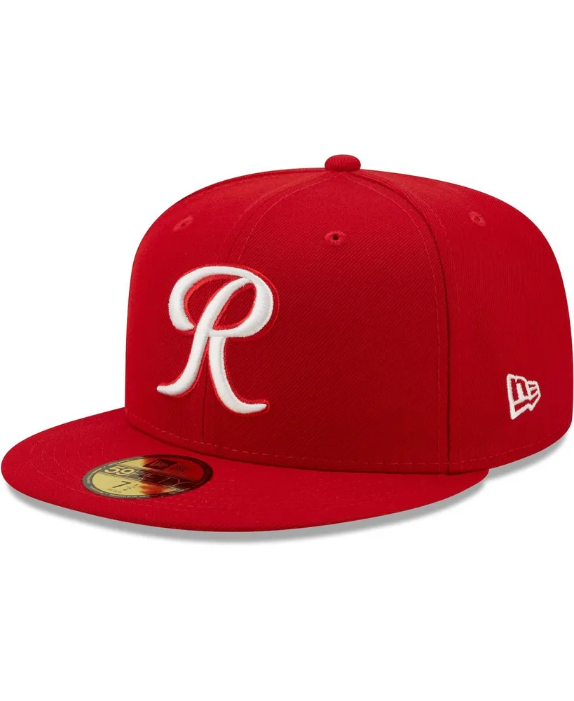 Men's New Era Red Tacoma Rainiers Authentic Collection 59FIFTY Fitted Hat