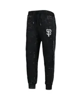 Women's The Wild Collective Black San Francisco Giants Marble Jogger Pants