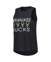 Women's Concepts Sport Hunter Green, Black Milwaukee Bucks Team Tank Top and Pants Sleep Set