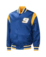 Men's Starter Royal Chase Elliott Force Play Full-Snap Varsity Jacket