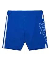 Women's Mitchell & Ness Royal Los Angeles Dodgers Biker Shorts