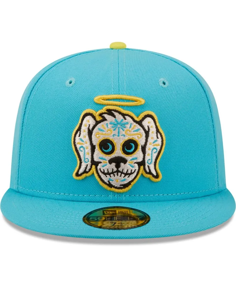 Men's New Era Aqua Perros Santos De Charleston Copa La Diversion 59FIFTY Fitted Hat