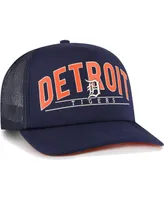 Men's '47 Brand Navy Detroit Tigers Backhaul Foam Trucker Snapback Hat