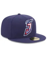 Men's New Era Navy Jacksonville Jumbo Shrimp Authentic Collection Alternate Logo 59FIFTY Fitted Hat