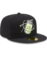 Men's New Era Navy Columbia Fireflies Authentic Collection Team Alternate 59FIFTY Fitted Hat