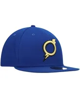 Men's New Era Blue Omaha Storm Chasers Authentic Collection Team Alternate 59FIFTY Fitted Hat