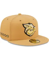 Men's New Era Natural Lehigh Valley IronPigs Authentic Collection 59FIFTY Fitted Hat