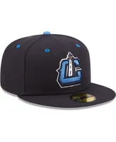 Men's New Era Navy Lake County Captains Authentic Collection 59FIFTY Fitted Hat