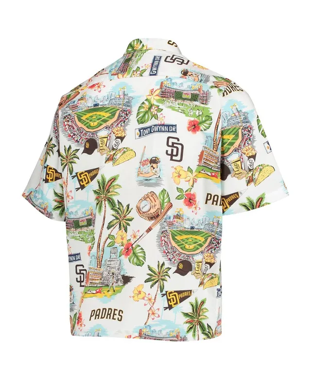 Men's Reyn Spooner White Houston Astros scenic Button-Up Shirt Size: 3XL