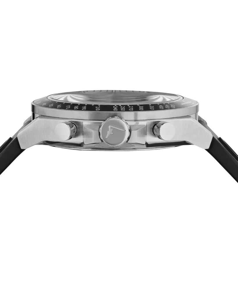 Salvatore Ferragamo Men's Swiss Chronograph Urban Black Silicone Strap Watch 43mm