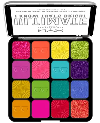 Nyx Professional Makeup Ultimate Shadow Palette - I Know That's Bright