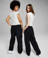 Now This Womens Button Shoulder Tee Cargo Pants Created For Macys