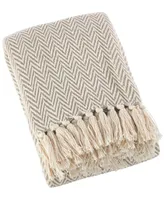 Saro Lifestyle Soft Chevron Throw