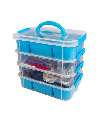 Bins & Things Stackable Storage Container with Organizers for Arts and Crafts - Craft Box - Craft Storage / Craft Organizers and Storage