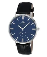 Porsamo Bleu Men's Henry Genuine Leather Band Watch 842AHEL