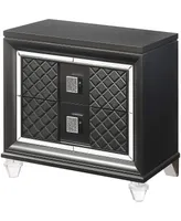 Simplie Fun Sawyer Nightstand, Metallic