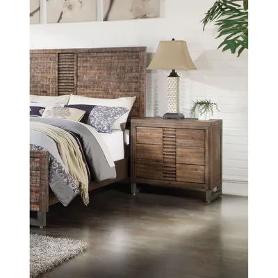 Simplie Fun Andria Nightstand In Reclaimed Oak