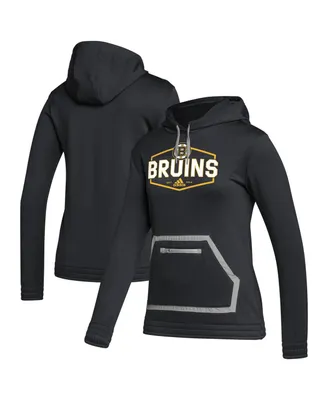 Women's adidas Black Boston Bruins Team Issue Pullover Hoodie