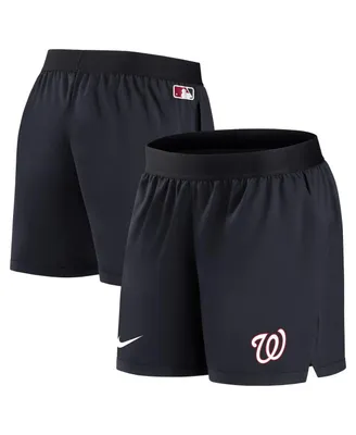 Women's Nike Navy Washington Nationals Authentic Collection Team Performance Shorts