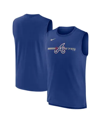 Men's Nike Royal Atlanta Braves 2023 City Connect Muscle Tank Top