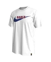 Men's Nike White Barcelona Swoosh T-shirt