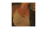 Joey Baby 18K Gold Plated Freshwater Pearls - Pete Necklace 17" For Unisex