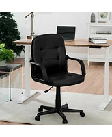 Costway Ergonomic Mid-Back Executive Office Swivel Computer Desk Chair