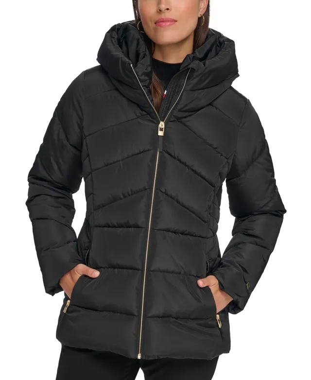 Tommy Hilfiger Women's Quilted Zip-Up Jacket - Macy's