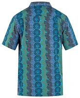 Hurley Men's Rincon Print Short Sleeve Button-Up Shirt
