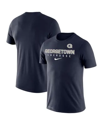 Men's Nike Navy Georgetown Hoyas Lacrosse Legend 2.0 Performance T-shirt