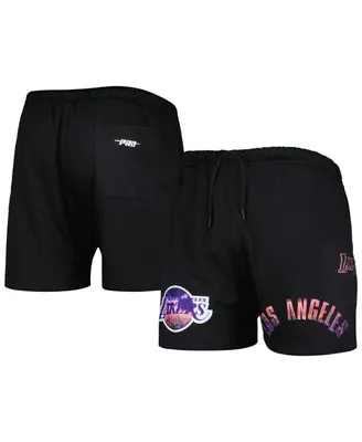 Men's Pro Standard Black Los Angeles Lakers City Scape Mesh Shorts