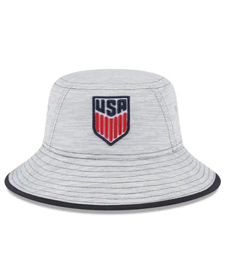 Men's New Era Gray Usmnt Game Bucket Hat