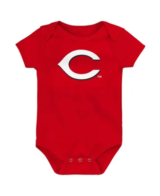 Newborn and Infant Boys Girls Red Cincinnati Reds Primary Team Logo Bodysuit