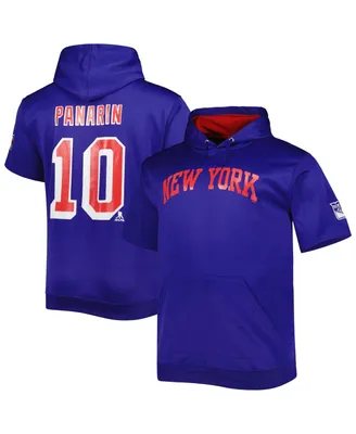 Men's Fanatics Artemi Panarin Blue New York Rangers Big and Tall Name Number Pullover Hoodie