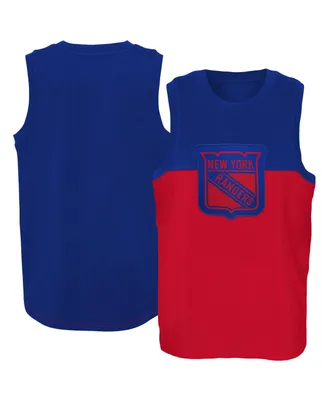 Big Boys and Girls Blue, Red New York Rangers Revitalize Tank Top